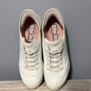 Skechers Women's Cream Slip-Ins Sneakers